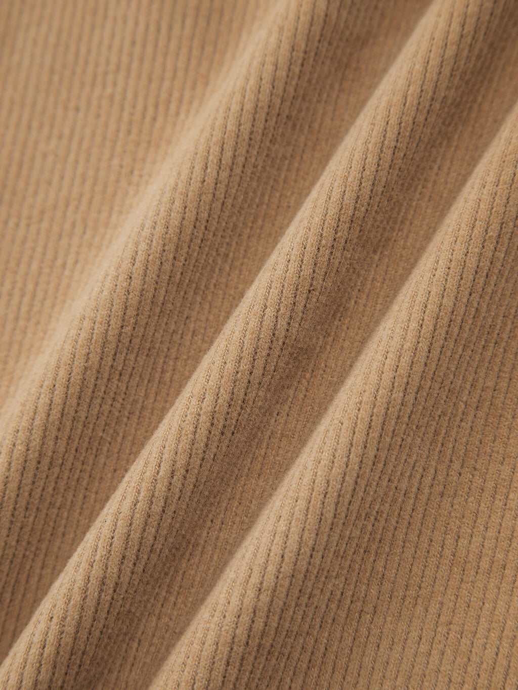 Camel Drawstring Ribbed Trendy Wide Leg Pants Pants