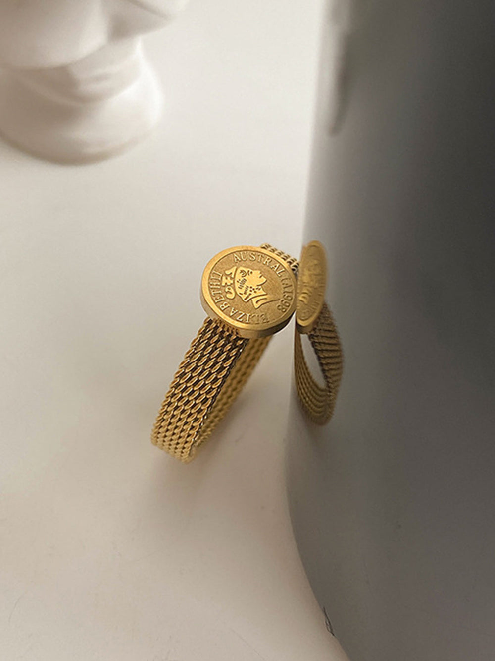 Coin Charming Decor Ring Rings
