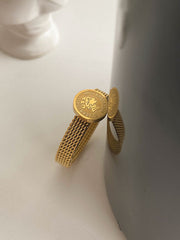 Coin Charming Decor Ring Rings