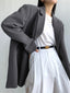 Single Breasted Graceful Essential Blazer Grey / S Blazers