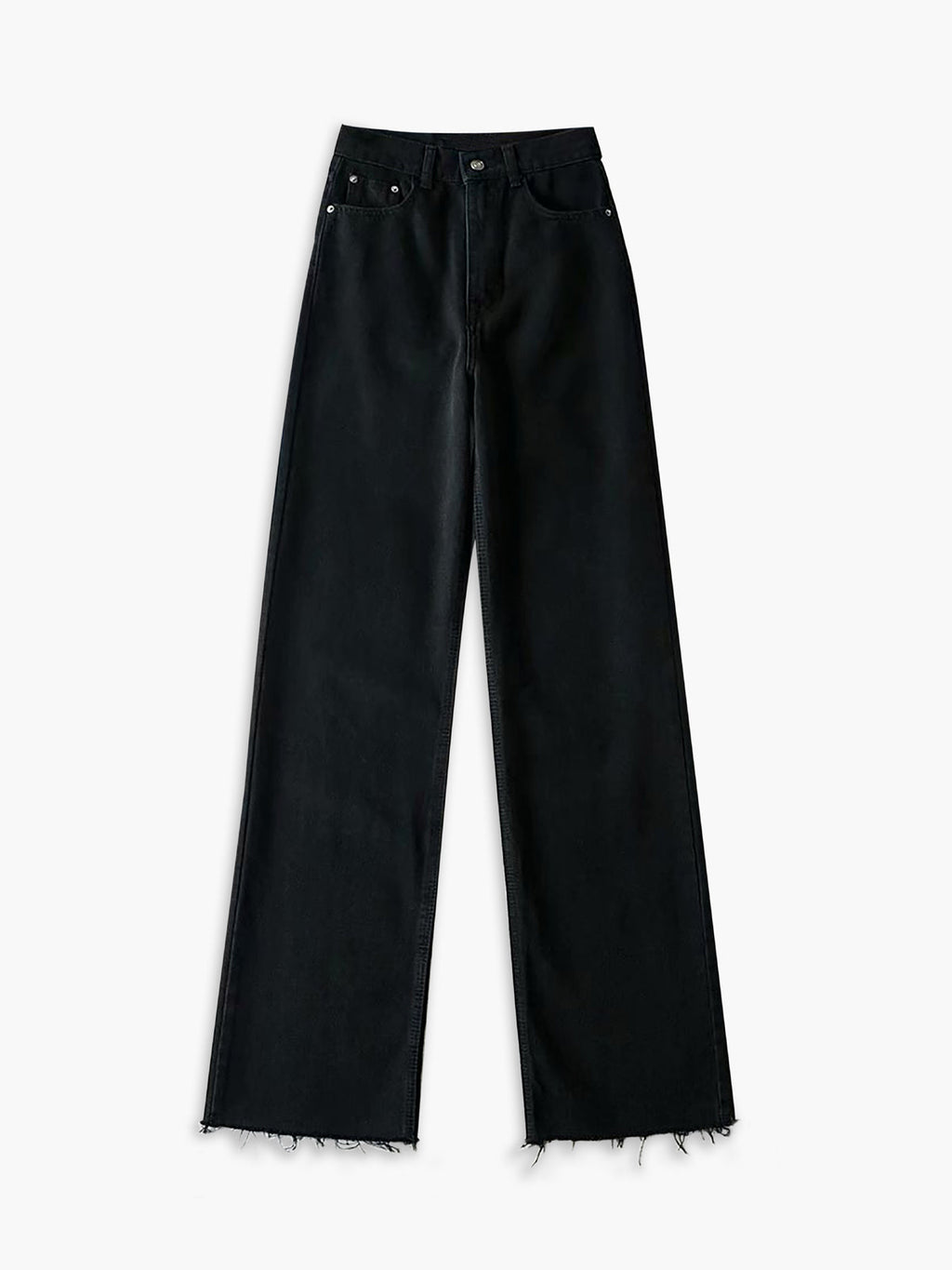 Denim Straight Graceful Leg Jeans Black / XS Jeans