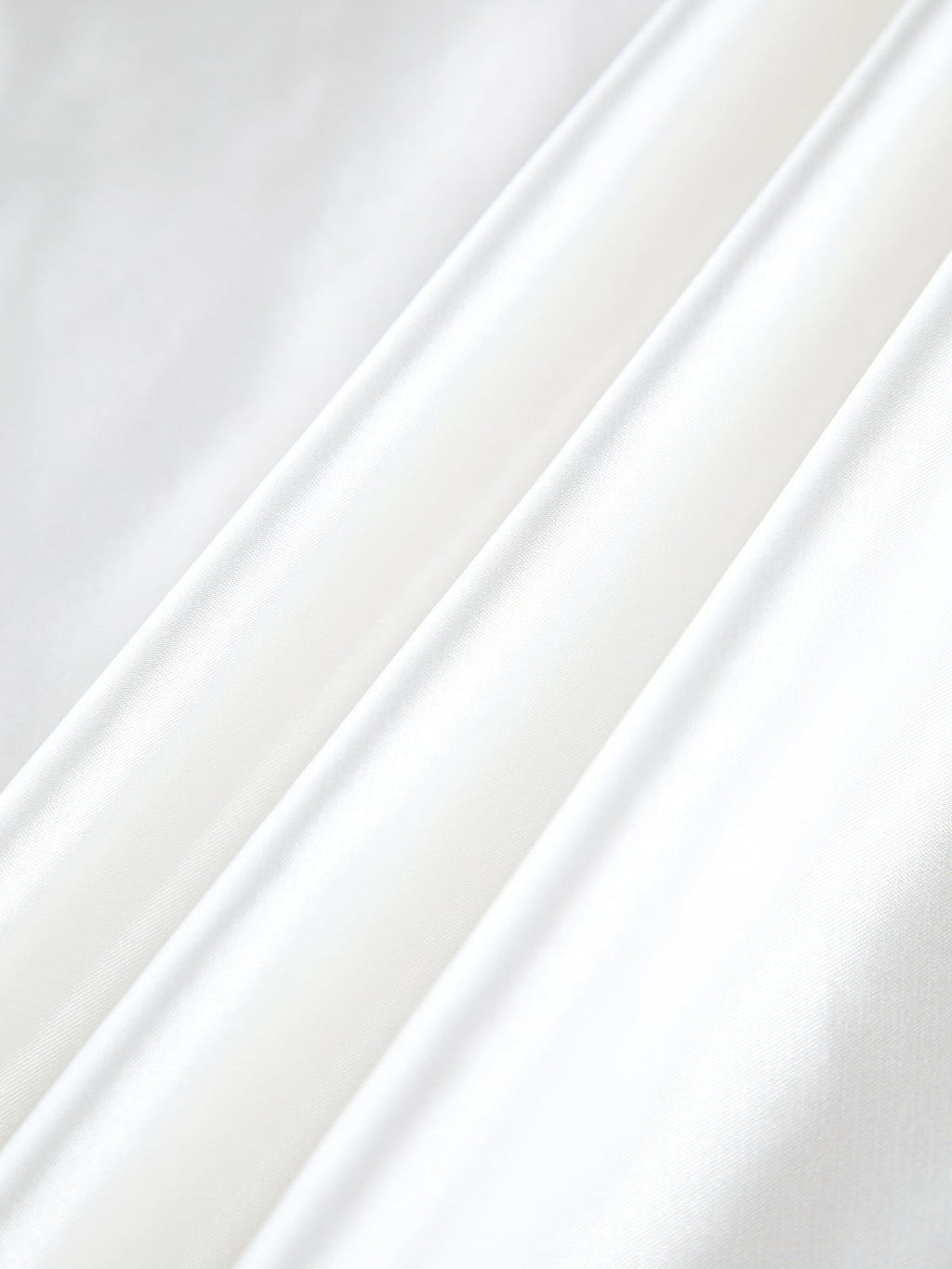 Zippered Satin Graceful A Line Midi Skirt Skirts