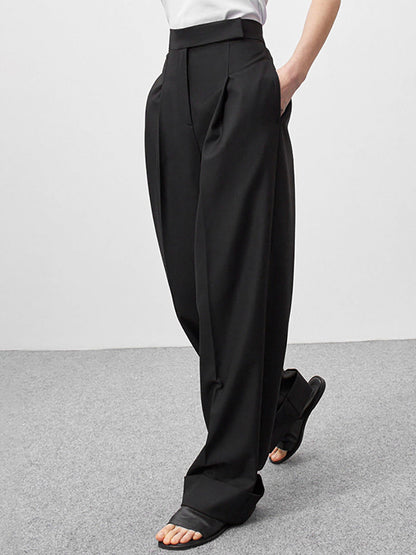 Nostalgia Pleat Graceful Wide Leg Pants