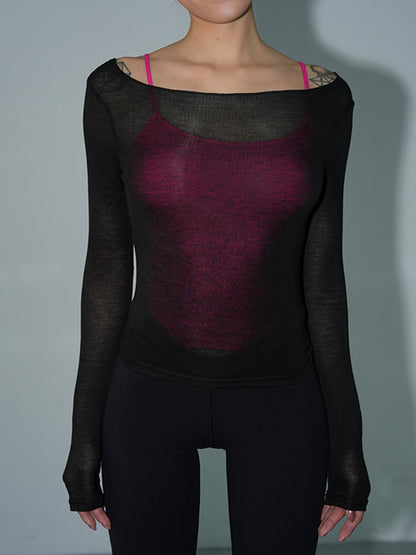 See Through Graceful Cover Up Shirt