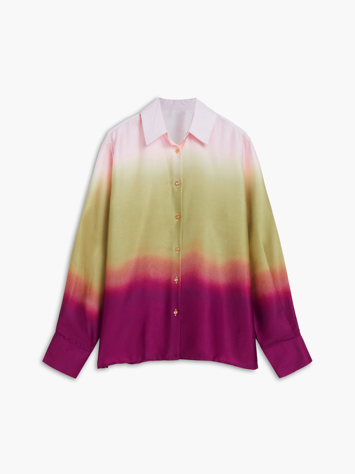 Tie Dye Graceful Satin Shirt