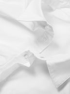 Asymmetrical Cotton Graceful Crop Shirt Shirts