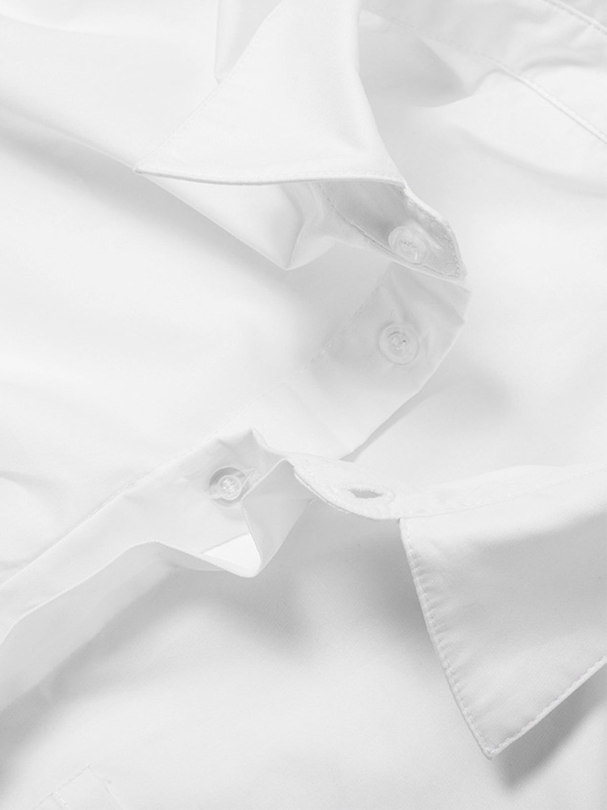 Asymmetrical Cotton Graceful Crop Shirt Shirts