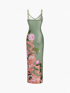 Summer Floral Graceful Long Dress Floral Dresses