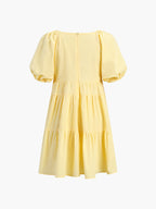 Sunshine Zippered Plunge Trendy Skater Short Dress Dresses