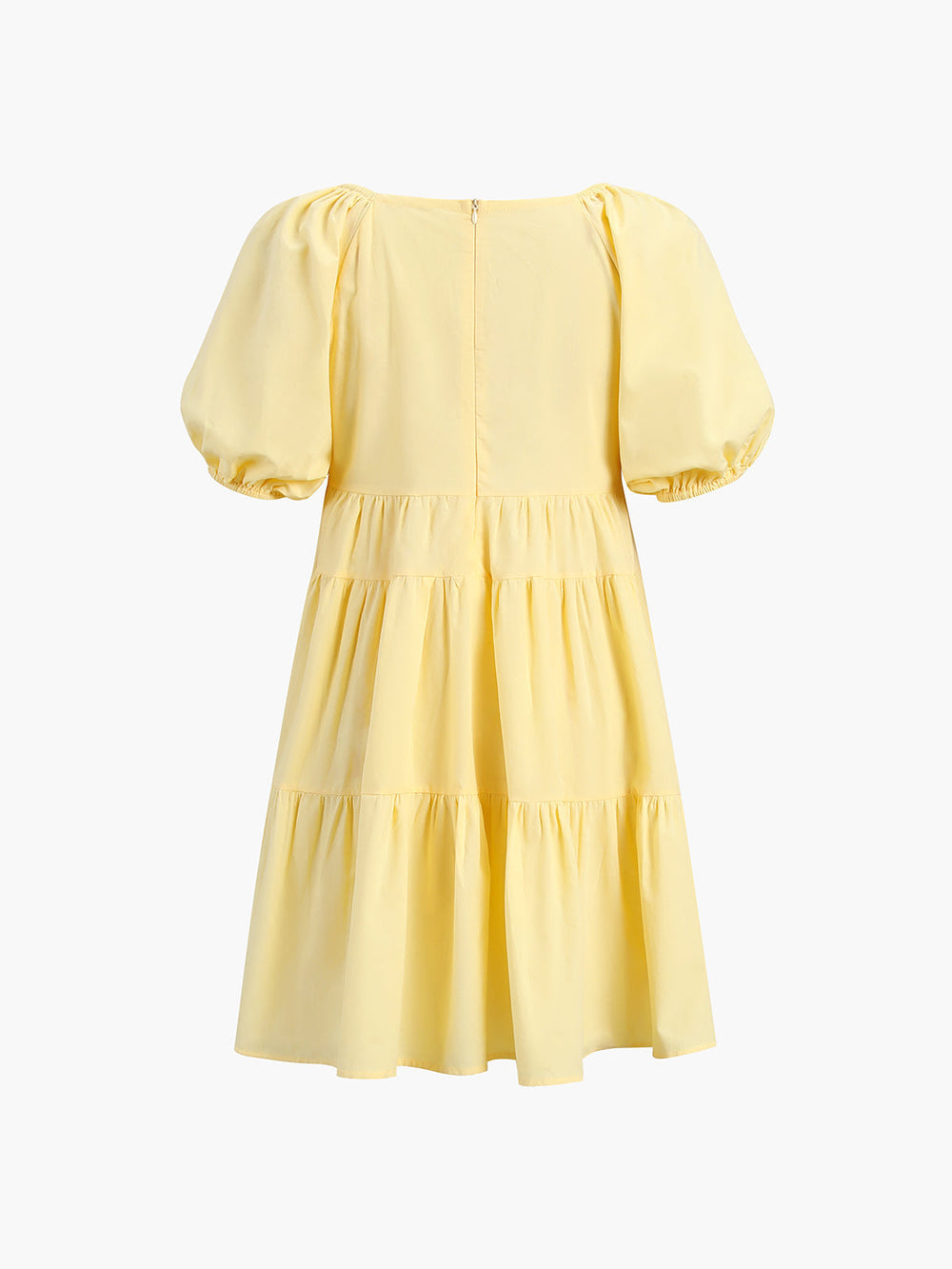 Sunshine Zippered Plunge Trendy Skater Short Dress Dresses