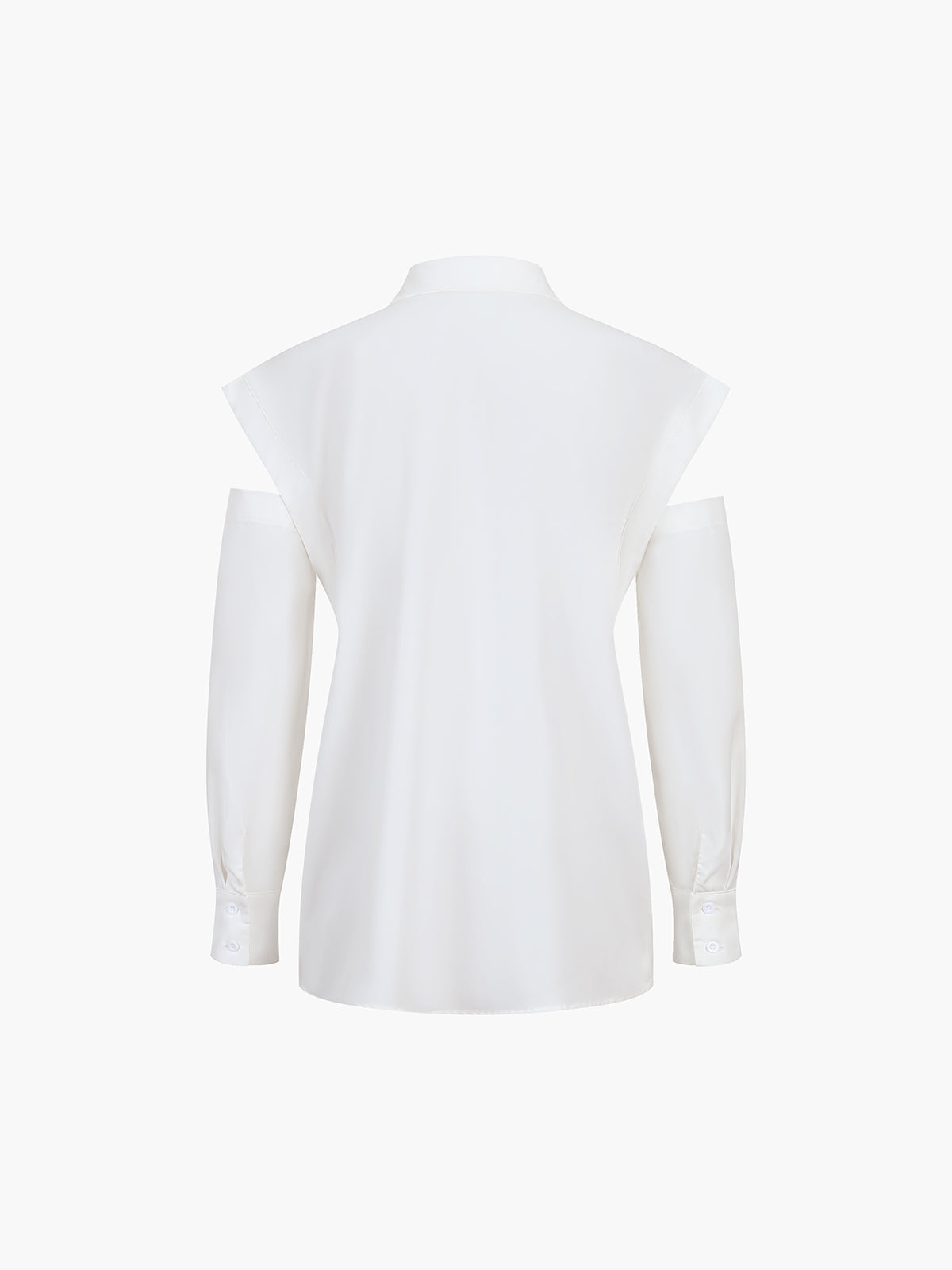 Button Down Cutout Trendy Long Sleeve Shirt Shirts