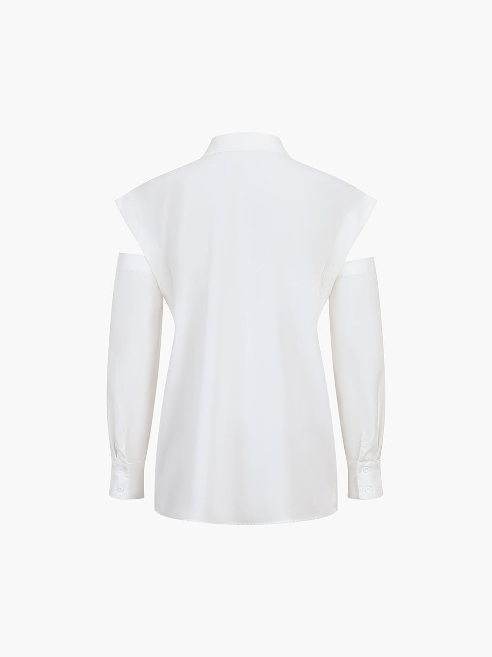 Button Down Cutout Trendy Long Sleeve Shirt Shirts