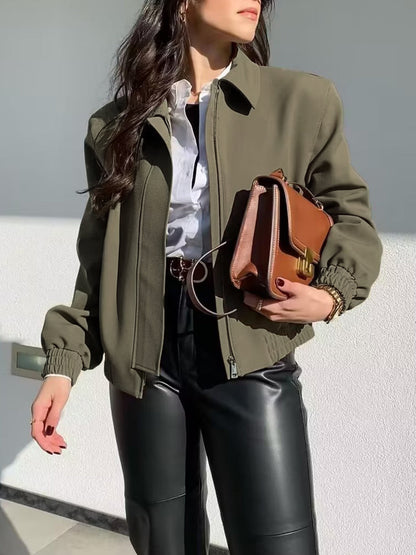 Effortless Charming Bomber Jacket