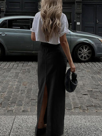 Parisian Slit Graceful Maxi Skirt