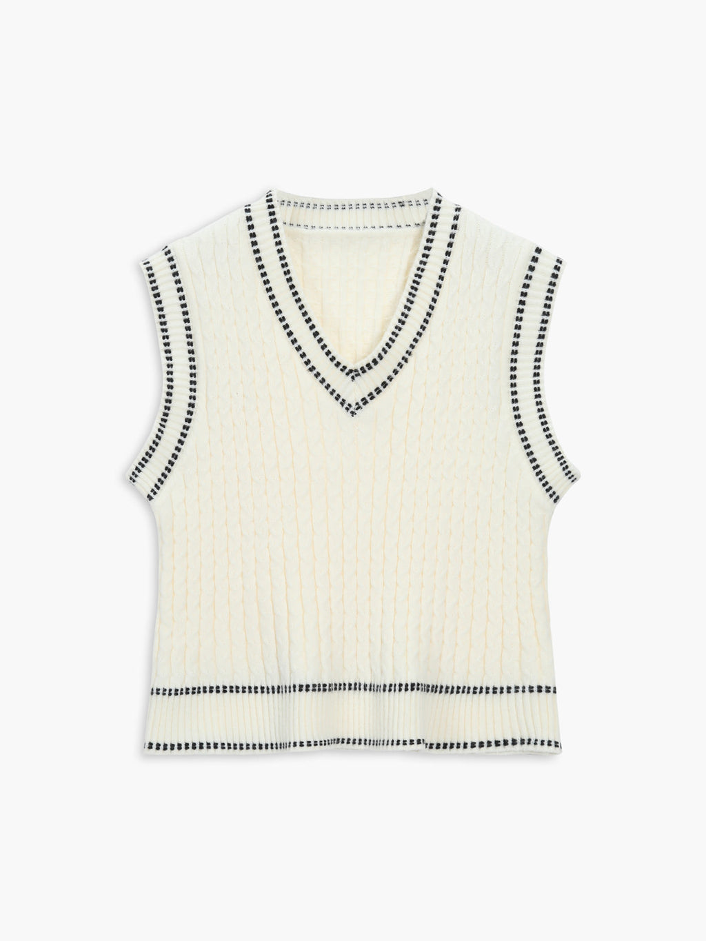 Weekend Wishes Graceful Sweater Vest Sweaters L