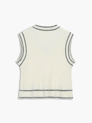 Weekend Wishes Graceful Sweater Vest Sweaters L