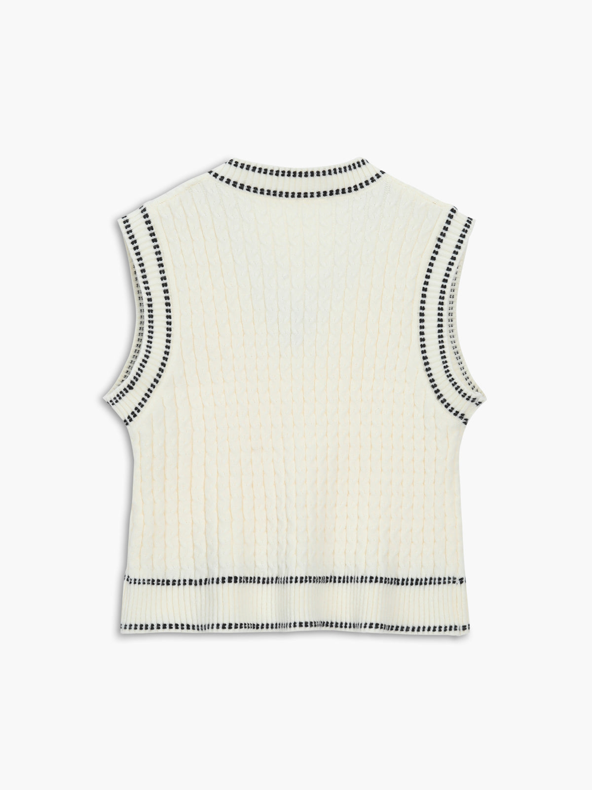 Weekend Wishes Graceful Sweater Vest Sweaters L
