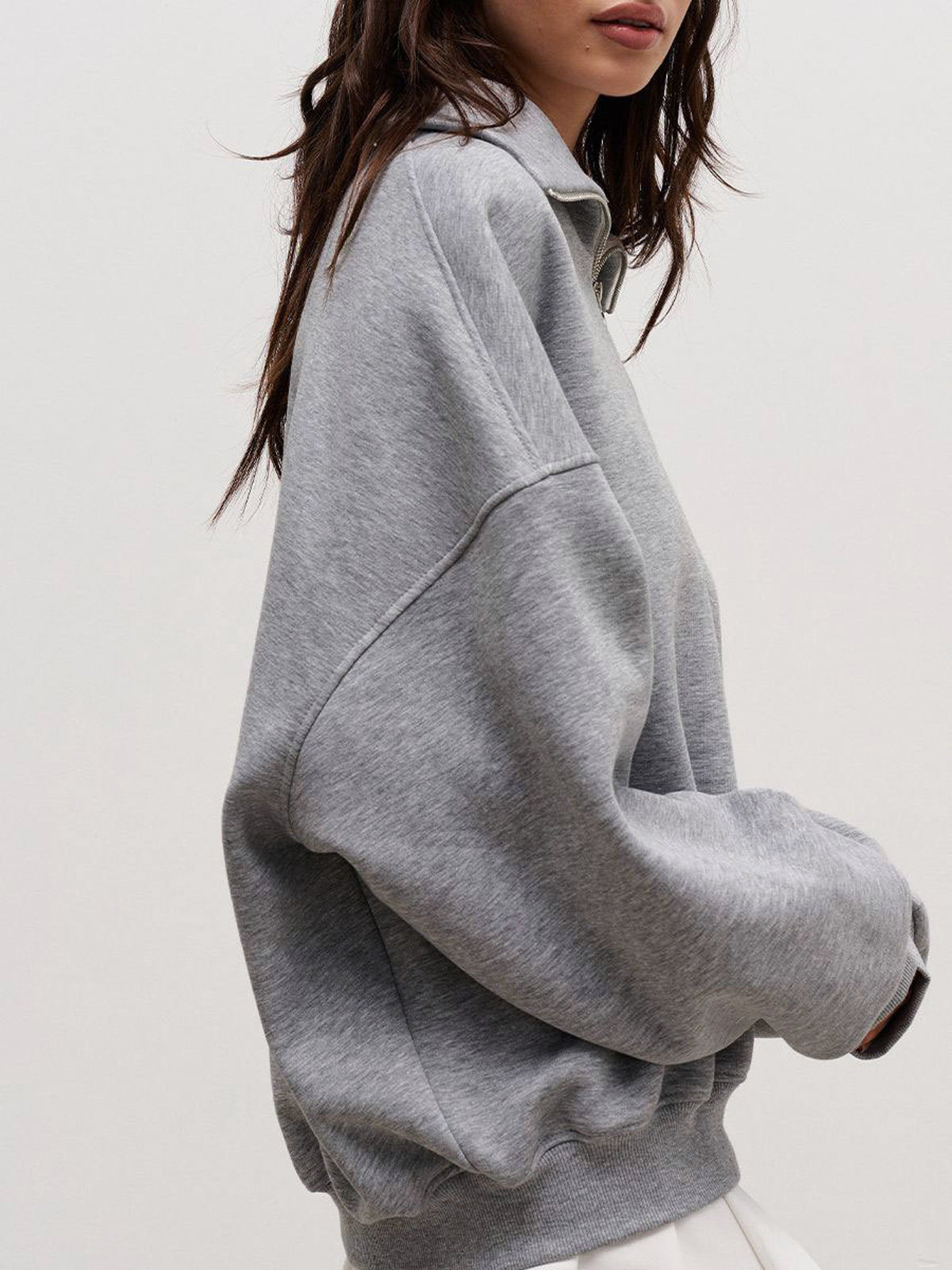 The Way To Trendy Go Zippered Sweatshirt Sweatshirts