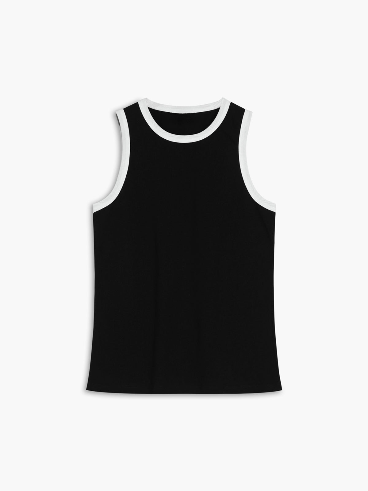 Worth A Million Trendy Contrast Trim Tank Top