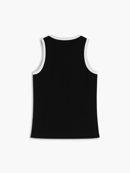 Worth A Million Trendy Contrast Trim Tank Top