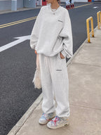 Minimalism Oversized Two Piece Modern Long Sleeve Pants Set Pant Sets
