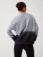 Cloud Nine Fuzzy Trendy Ombre Oversized Sweater Sweaters L
