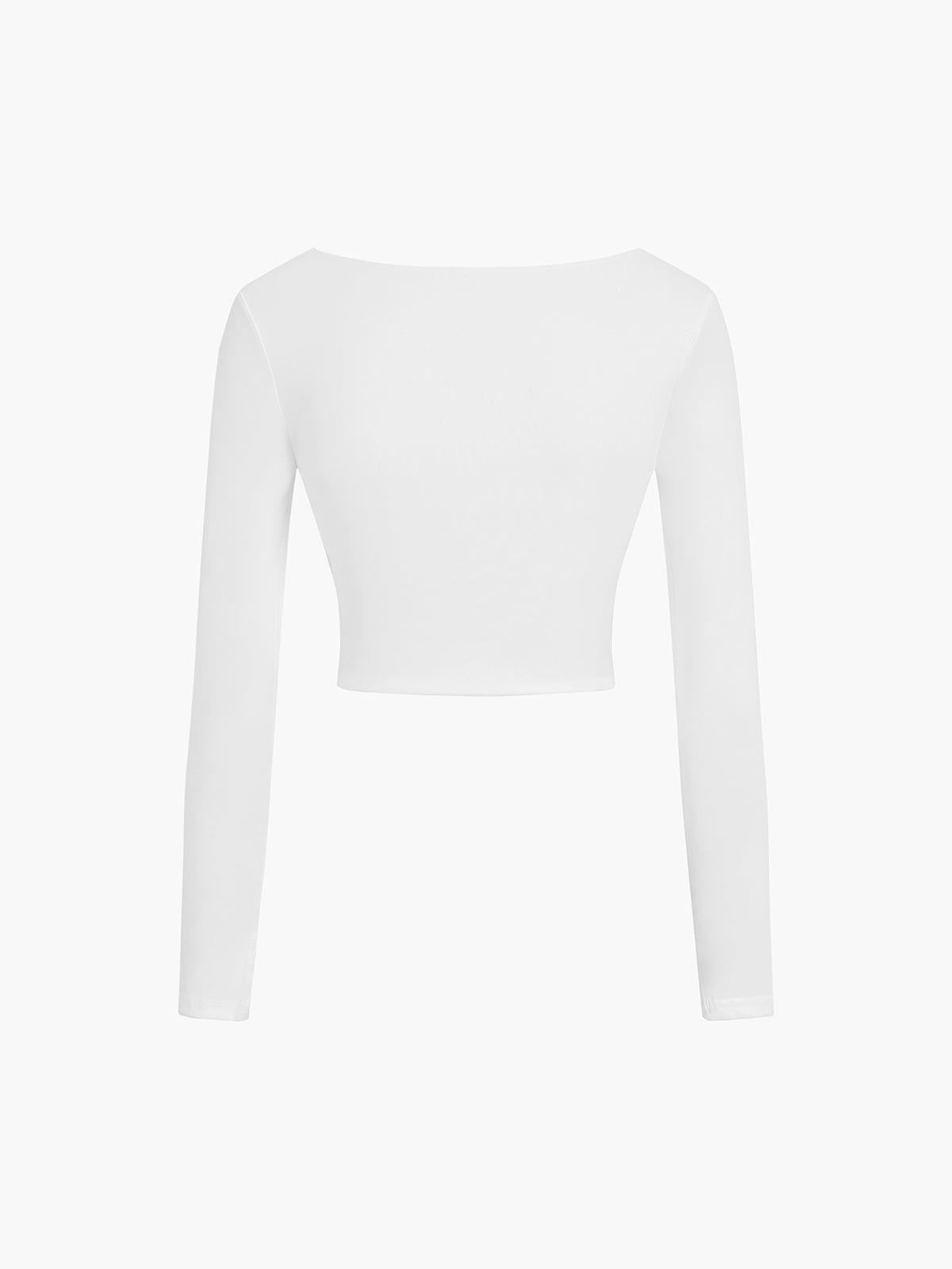 Twist Long Graceful Sleeve Crop Shirt