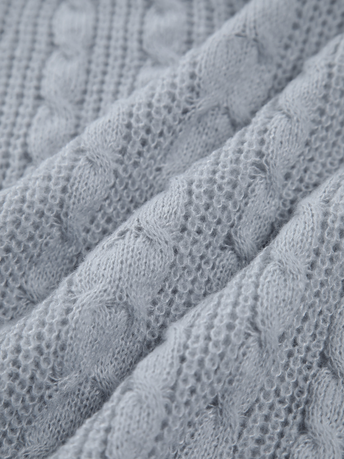 Cable Knit Graceful Oversized Sweater Sweaters L