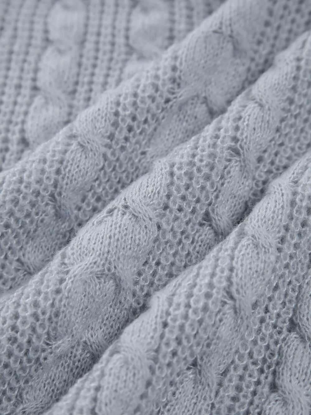Cable Knit Graceful Oversized Sweater Sweaters L