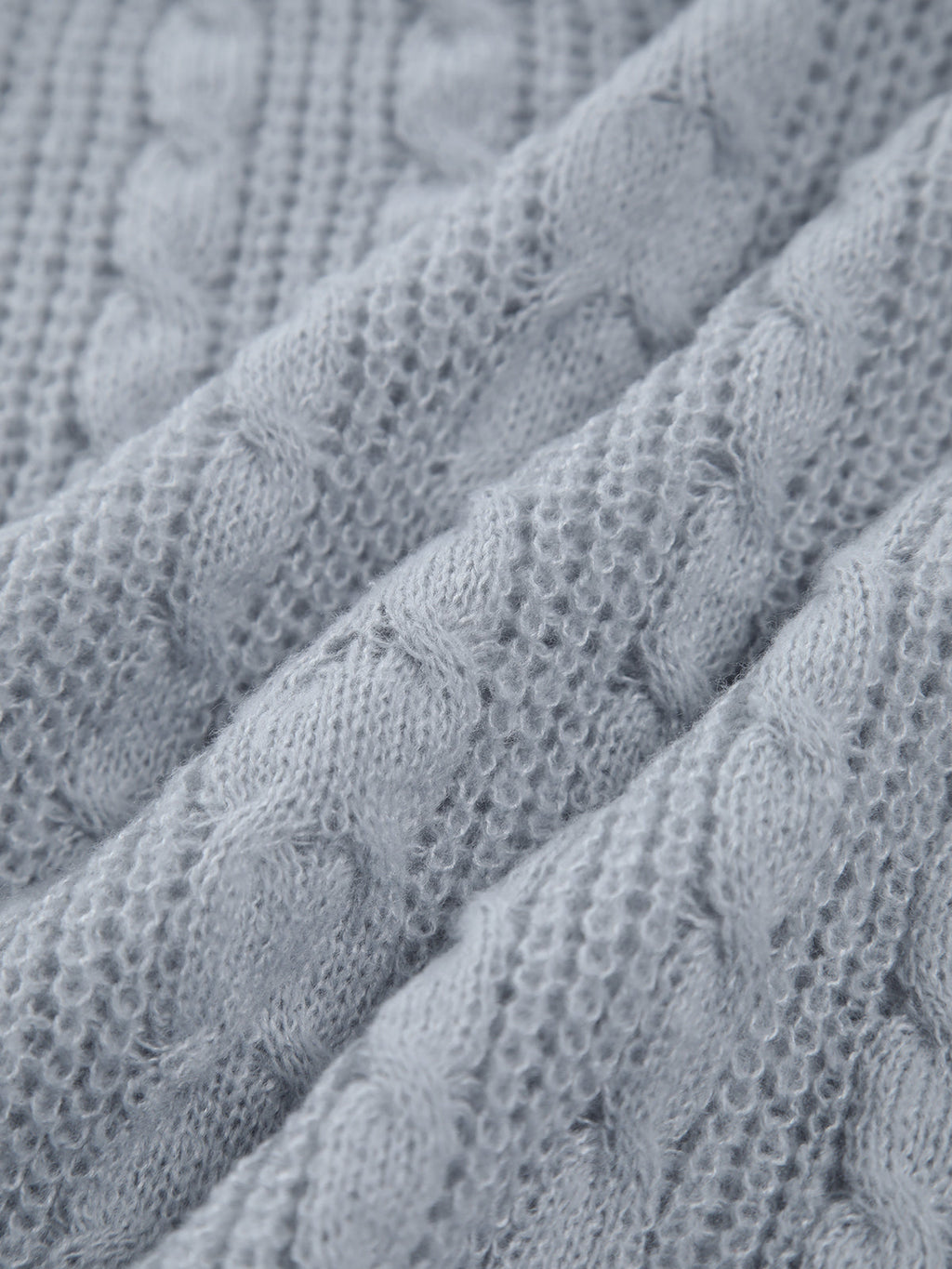 Cable Knit Graceful Oversized Sweater Sweaters L