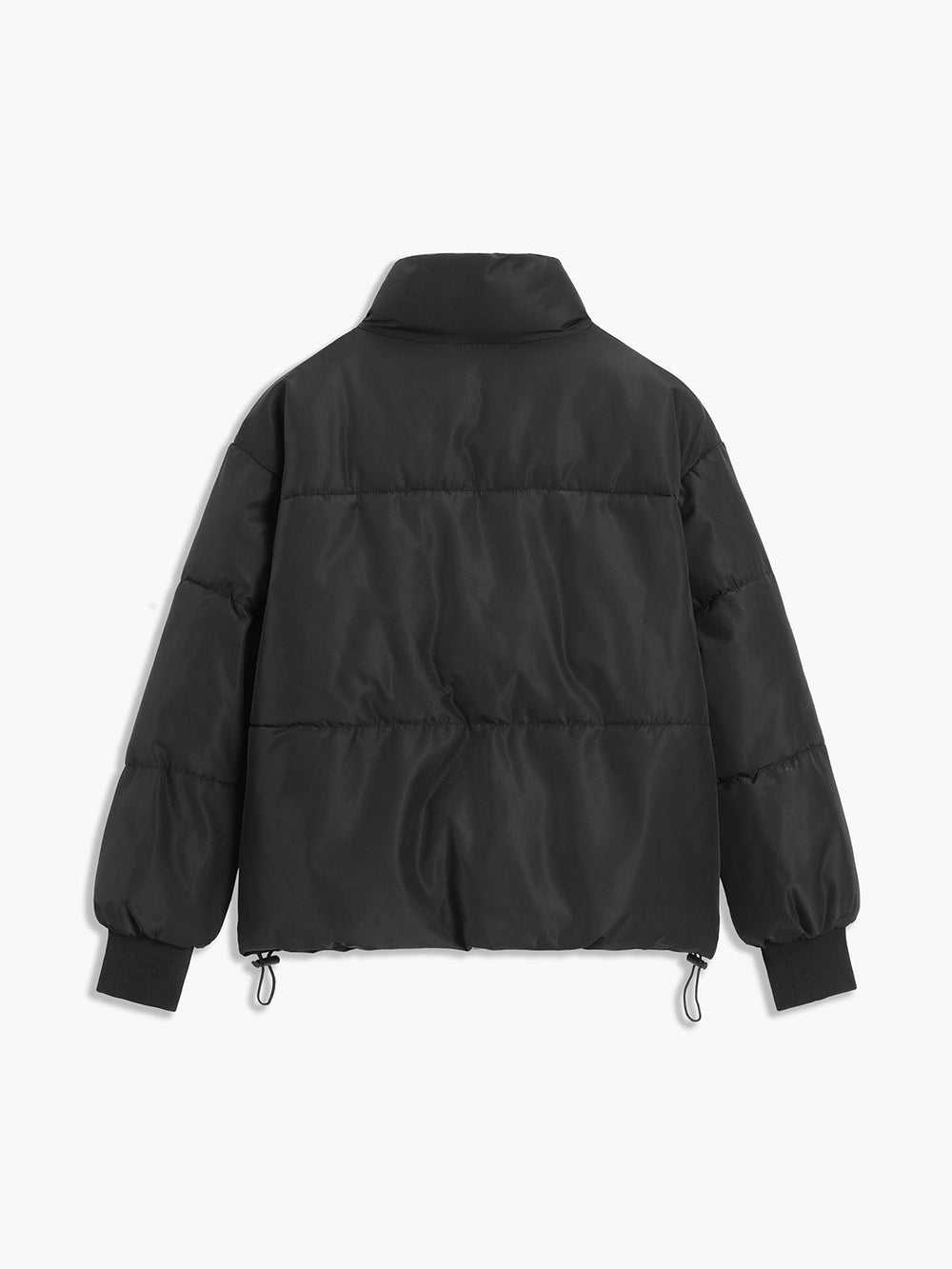 Stand Collar Zip Trendy Up Puffer Coat Winter Coats