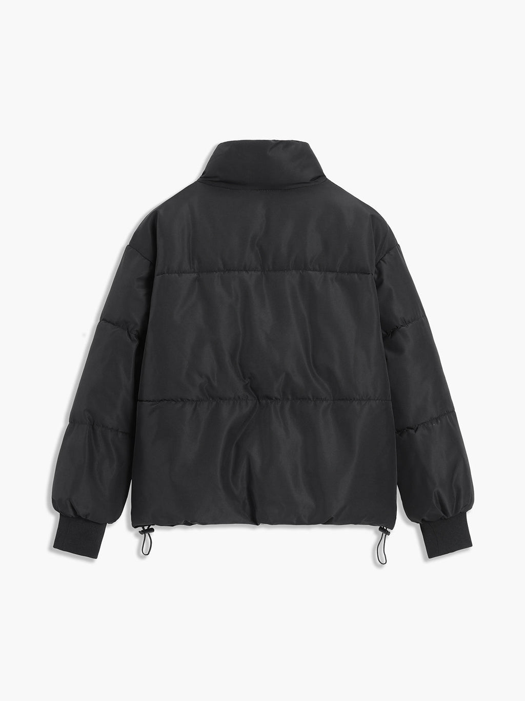 Stand Collar Zip Trendy Up Puffer Coat Winter Coats
