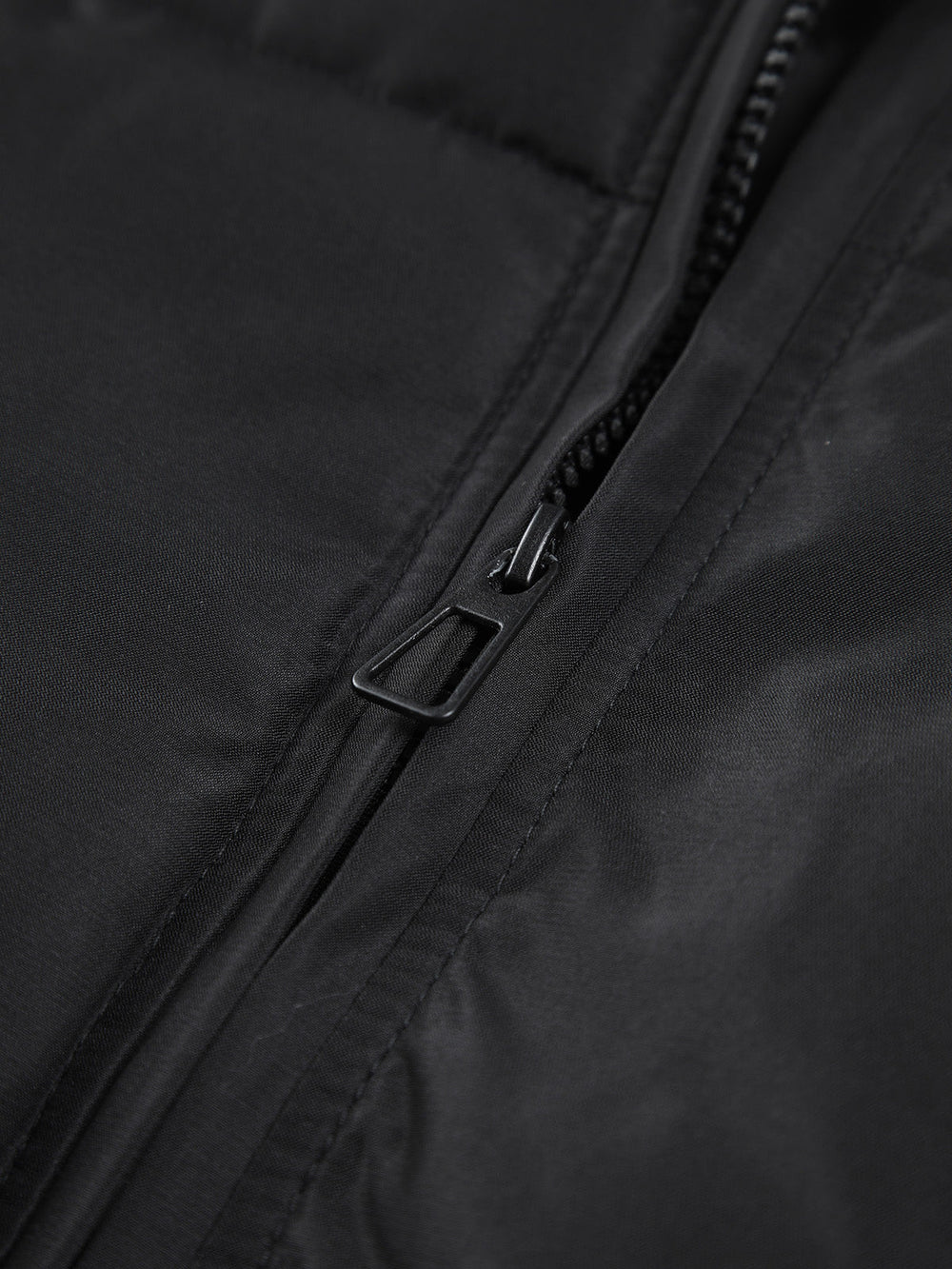Stand Collar Zip Trendy Up Puffer Coat Winter Coats