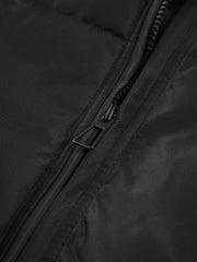 Stand Collar Zip Trendy Up Puffer Coat Winter Coats