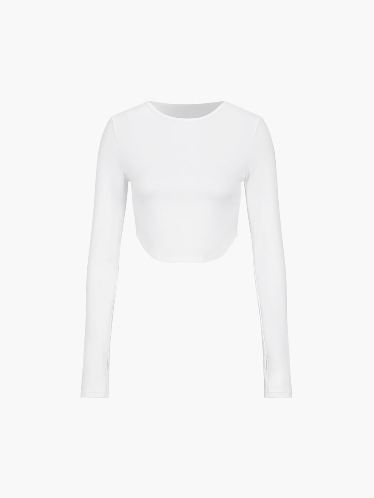 Minimalism Long Graceful Sleeve Crop Shirt