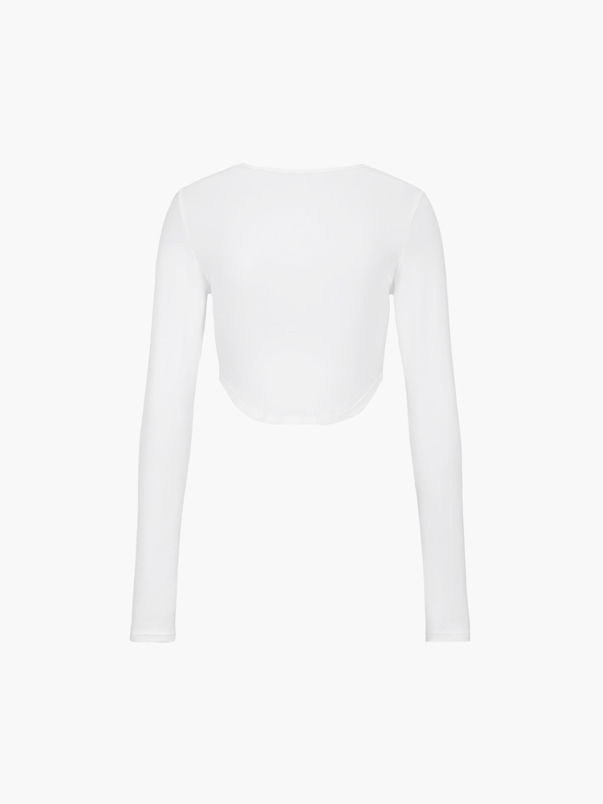 Minimalism Long Graceful Sleeve Crop Shirt