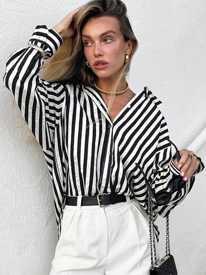 Effortless Charming Pinstripe Shirt