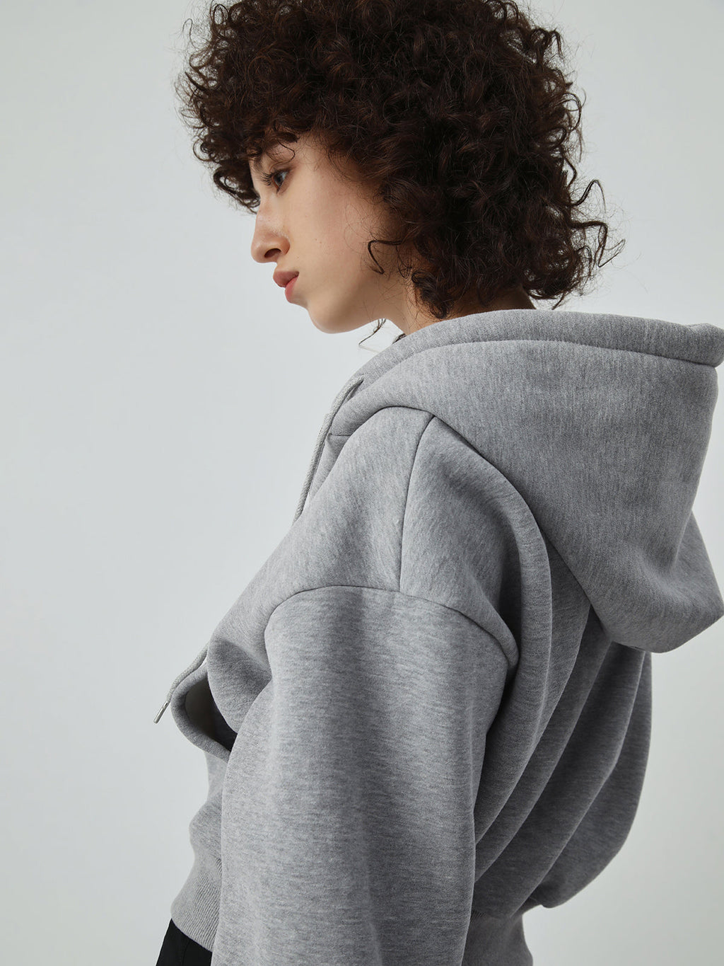 Athleisure Charming Crop Hoodie Sweatshirts & Hoodies L