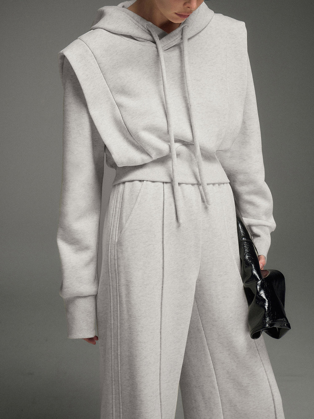 Athleisure Charming Drawstring Hoodie Sweatshirts & Hoodies L