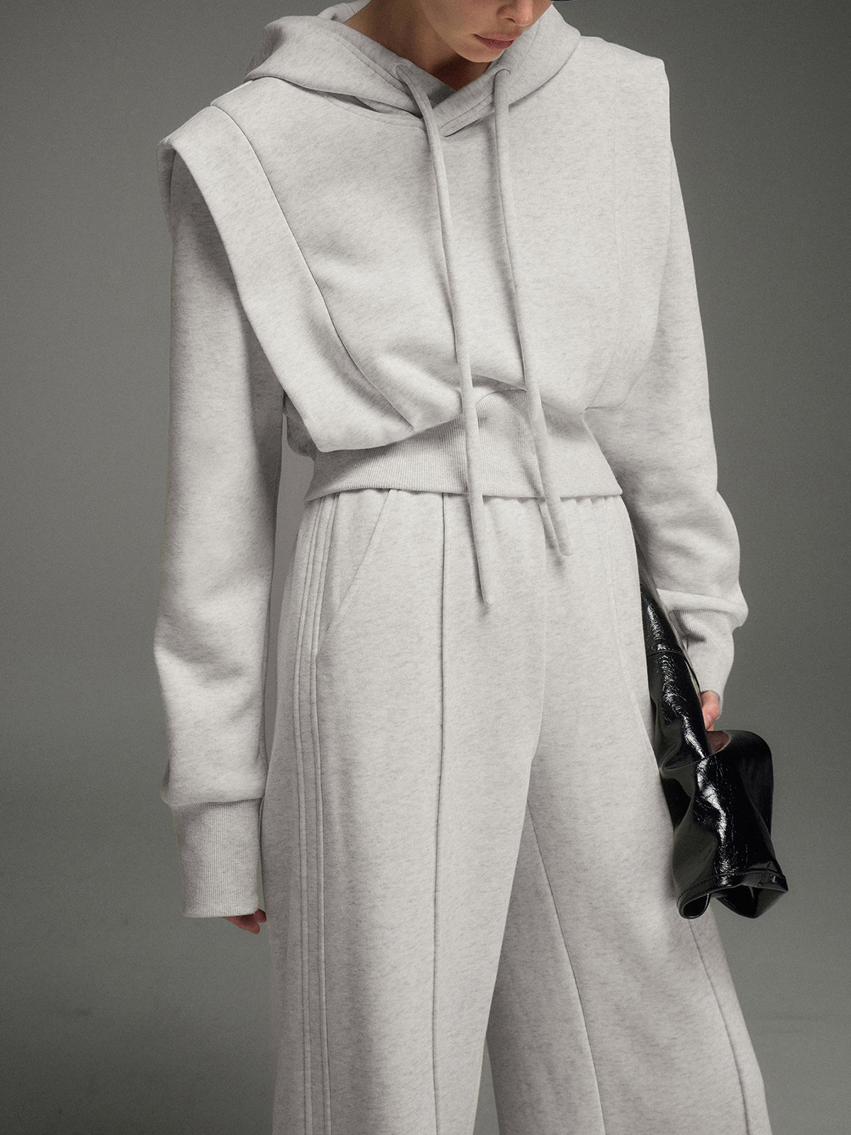 Athleisure Charming Drawstring Hoodie Sweatshirts & Hoodies L