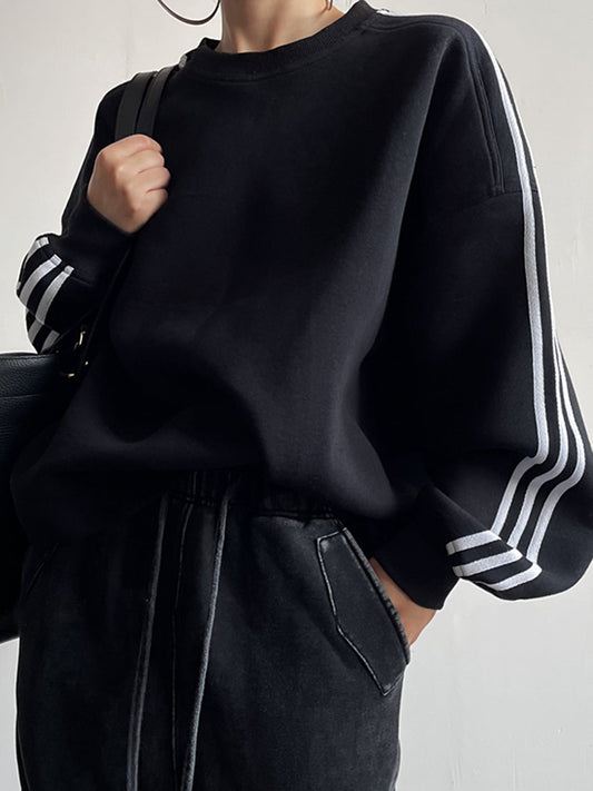 Oversized Charming Panel Sweatshirt