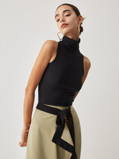 Turtleneck Charming Rib Top