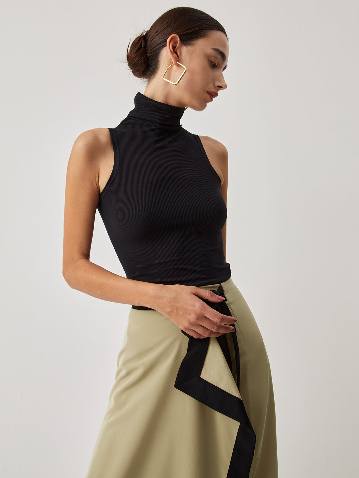 Turtleneck Charming Rib Top