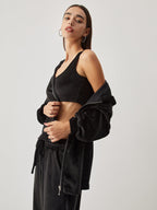 Velvet Hoodie Three Trendy Piece Pants Set Pant Sets