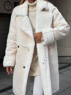 Warm Embrace Graceful Fleece Jacket Apricot / XS Fleece Jackets