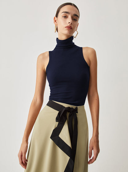 Turtleneck Charming Rib Top