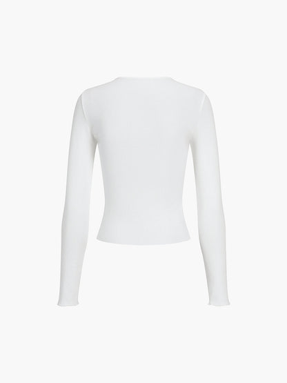 Everyday Rib Graceful Long Sleeve Top