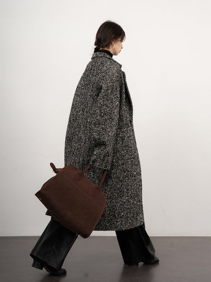 Tweed Boucle Graceful Wool Coat