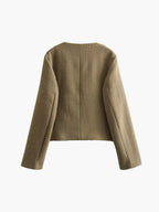 Vintage Button Graceful Tweed Blazer Blazers
