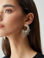 Rhinestones Charming Sunshine Earrings White / One Size Earrings